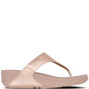 FitFlop Lulu Leather Rose Gold