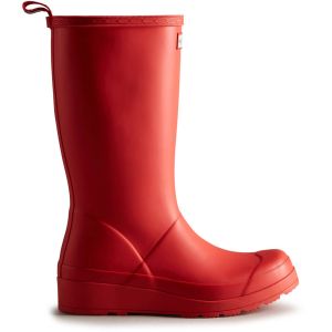 Hunter Play Boot Tall Logo Red 