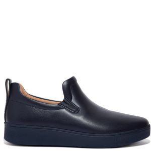 FitFlop - Rally Leather Slip On Midnight Navy