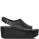 FitFlop Eloise Back-Strap Leather Wedges All Black