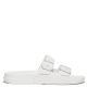 FitFlop iQushion Buckle Slides Urban White