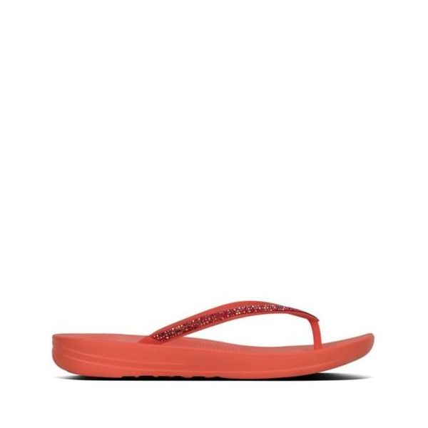FitFlop iQushion Sparkle Hot Coral