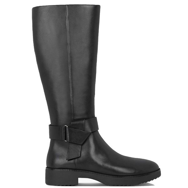 FitFlop Knot Leather Boot Black