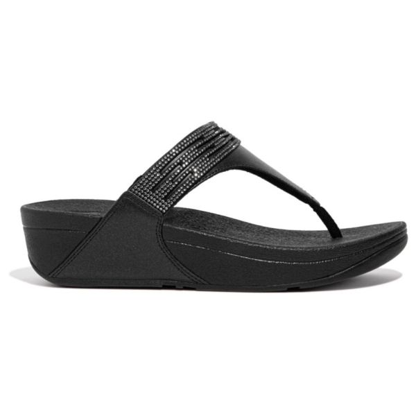 FitFlop Lulu L/Crystal L Sandals All Black