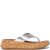 FitFlop F-Mode Flatform Sandals Silver 